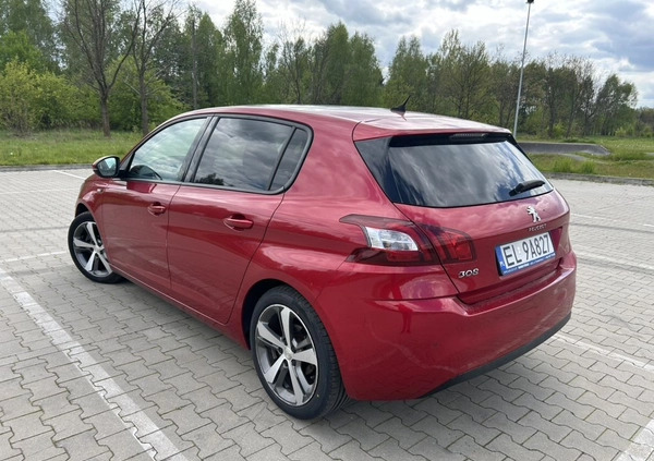 Peugeot 308 cena 41900 przebieg: 105000, rok produkcji 2017 z Bystrzyca Kłodzka małe 254